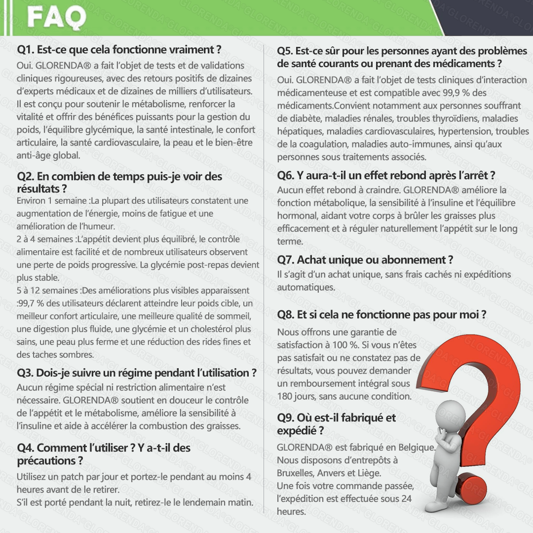 Boutique officielle 🏃🏃‍➡️𝐆𝐋𝐎𝐑𝐄𝐍𝐃𝐀® Moringa · Berbérine + NAD+ – Patch Microneedle Nano Avancé 10-en-1 (1×/jour, résultats visibles en 7 jours) | Obésité, relâchement cutané, apnée du sommeil, articulations, etc.-LYJ